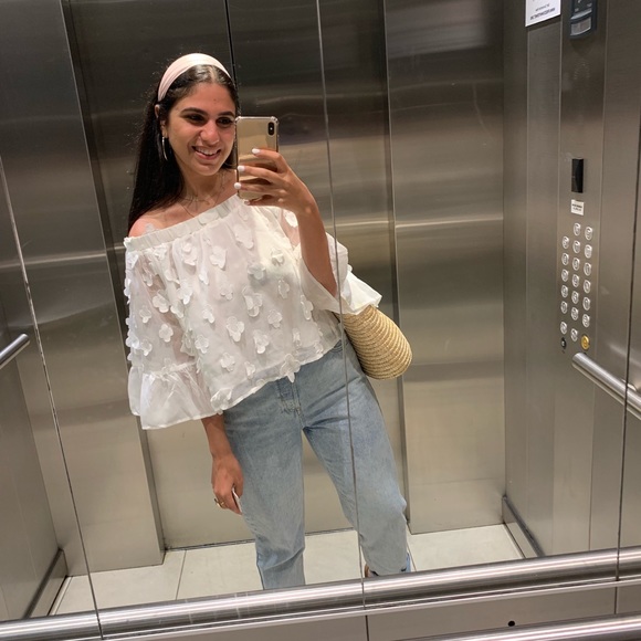 SHEIN Tops - White off shoulder top